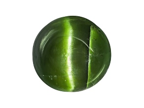Chrome Diopside Cats Eye Round Cabochon 1.50ct