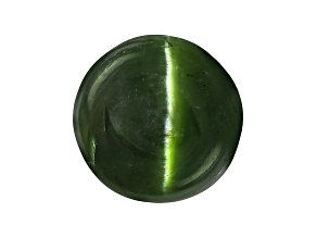 Chrome Diopside Cats Eye Round Cabochon 3.00ct
