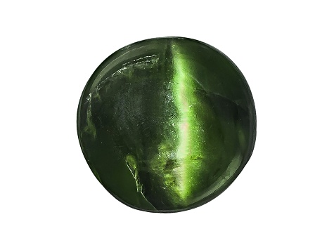 Chrome Diopside Cats Eye Round Cabochon 1.25ct
