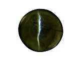Chrome Diopside Cats Eye Round Cabochon .50ct