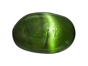 Chrome Diopside Cats Eye Oval Cabochon 0.75ct