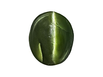 Picture of Chrome Diopside Cats Eye Oval Cabochon 1.25ct