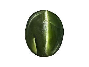 Chrome Diopside Cats Eye Oval Cabochon 1.25ct