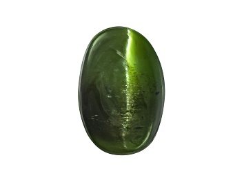 Picture of Chrome Diopside Cats Eye Oval Cabochon 2.00ct