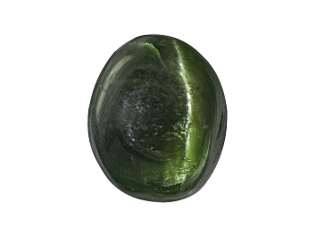Picture of Chrome Diopside Cats Eye Oval Cabochon 3.00ct