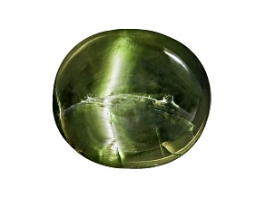Chrome Diopside Cats Eye Oval Cabochon 4.00ct