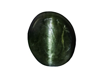 Picture of Chrome Diopside Cats Eye Oval Cabochon .50ct