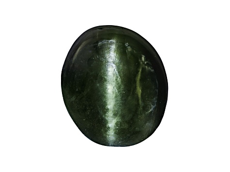 Chrome Diopside Cats Eye Oval Cabochon .50ct