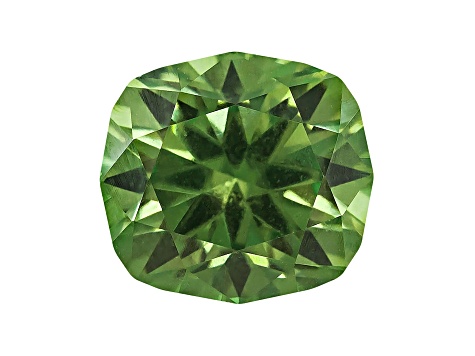 Demantoid Garnet With Horsetail 6.86x6.32mm Rectangular Cushion 1.66ct