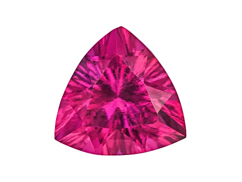 Bixbite Lab Created Hydrothermal 8mm Trillion Quantum Cut® 1.50ct