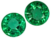 Emerald 4.5mm Round Matched Pair .65ctw