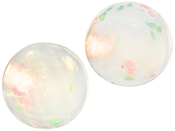 Picture of Ethiopian Opal 6mm Round Cabochon Matched Pair .60ctw