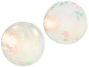 Ethiopian Opal 6mm Round Cabochon Matched Pair .60ctw
