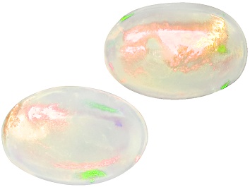 Picture of Ethiopian Opal 6x4mm Oval Cabochon Matched Pair .65ctw