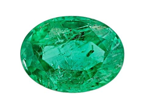 1.13ct Zambian Emerald 8x6mm Oval Mined: Zambia/Cut: india
