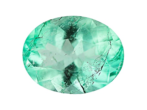 1.46ct Colombian Emerald 9x7mm Oval Mined: Colombia/Cut: Colombia