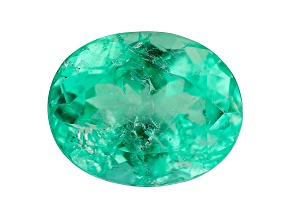 1.65ct Min Colombian Emerald 9x7mm Oval Mined and Cut in Colombia