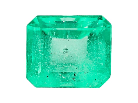 Colombian Emerald 6.9x6mm Emerald Cut 1.38ct