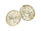 Yellow Sapphire 5.5mm Round Matched Pair 1.81ctw