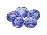 Sapphire 5.86mm To 6.87mm Oval Set 5.52ctw
