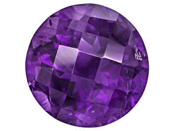 Picture of Amethyst with needles 14mm round 9.75ct