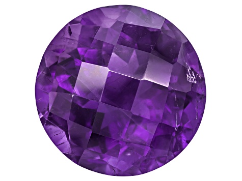Amethyst with needles 14mm round 9.75ct