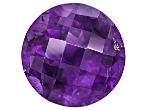 Amethyst with needles 14mm round 9.75ct