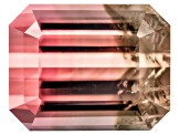 Bi-Color Tourmaline 8.87x6.96mm Emerald Cut 2.99ct