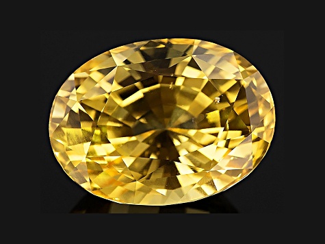 Yellow Sapphire Loose Gemstone Untreated Oval 29.92ct
