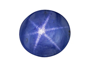 Star Sapphire 15.26x14.22mm Oval Cabochon 15.32ct