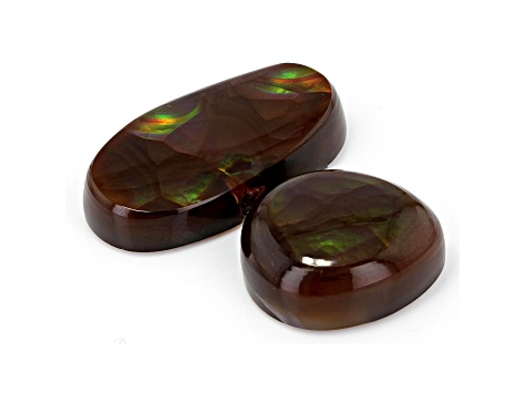 Fire Agate Mixed Shape Cabochon 20.27tw Set of 2