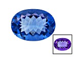 Blue Fluorite Color Shift 22x16mm Oval 25.00ct