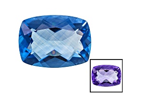 Blue Fluorite Color Shift 18x13mm Rectangular Cushion 13.25ct