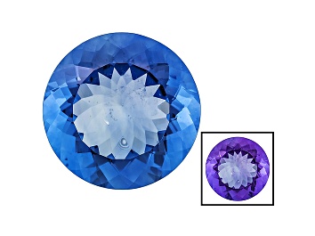 Picture of Blue Fluorite Color Shift 18mm Round 22.25ct