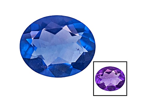 Blue Fluorite Color Shift 11x9mm Oval 3.50ct