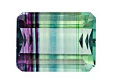 Bi-Color Fluorite 20x15mm Emerald Cut 30.00ct