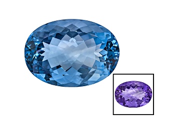Picture of Blue Fluorite Color Shift Oval 34.75ct