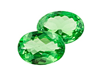 Picture of Mint Tsavorite 2.13ct 7.5x5.5mm Oval Matched Pair