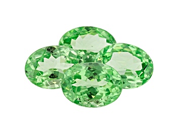 Picture of Mint Tsavorite 4.10ct Set Of 4: Varies mm Oval