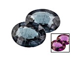 Garnet Color Change 8x6mm Oval Matched Pair 2.81ct