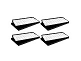 50 Round Gem Jars In Tray With White Background Set of 4
