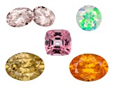 Opal, Yellow Zircon, Garnet Color Shift, Spinel, Serengeti Spessartite™ Garnet Set of 6 