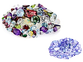 100ctw Natural and Synthetic Mixed Shape Parcel with 20.00ctw Tanzanite Mixed Shape Parcel