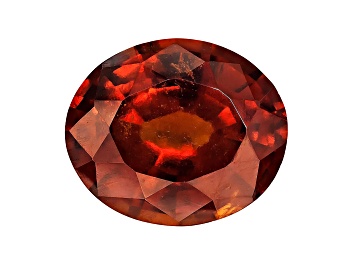 Picture of Garnet Hessonite 14x12mm Oval Mixed Step cut 10.00ct