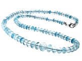 Aquamarine 6-12mm rondelle Bead Strand