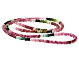 Multi-Color Tourmaline 4.5mm Thin Rondelle Bead Strand