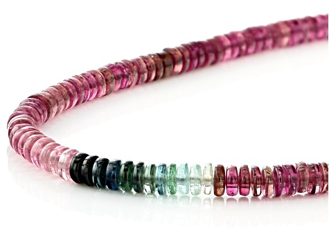 Multi-Color Tourmaline 4.5mm Thin Rondelle Bead Strand