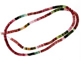 Multi-Color Tourmaline 4.6-4.9mm Thin Rondelle Bead Strand