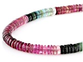 Multi-Color Tourmaline 5.5mm Thin Rondelle Bead Strand