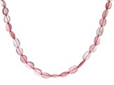 Rose Quartz Free Form Nugget Graduated Bead Necklace